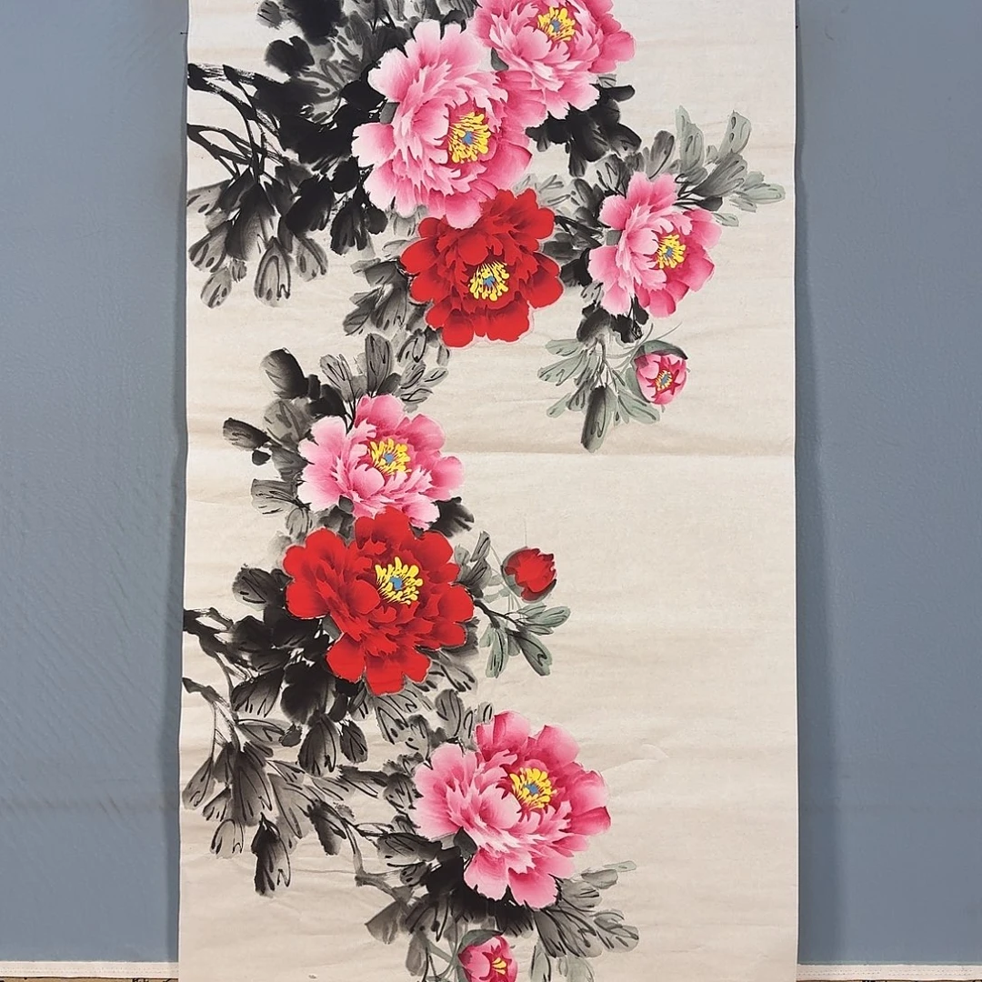 国画916 牡丹一如你初来