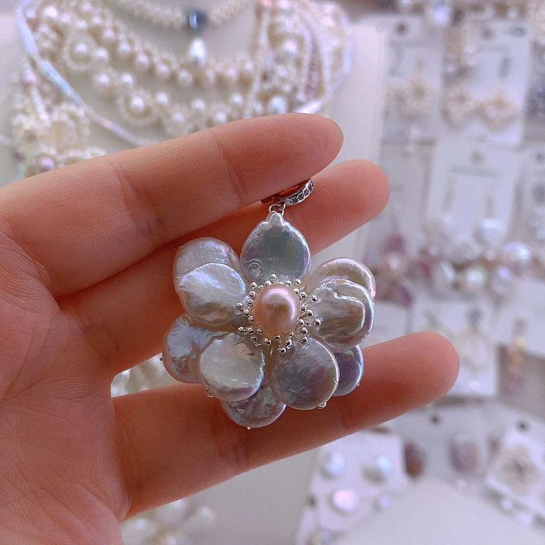 巴***瓜淡水珍珠项链未镶嵌