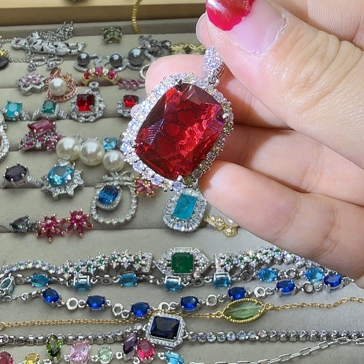 银S925镶嵌戒指烟晶