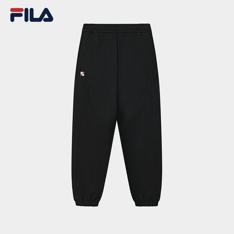 Fila/斐乐男士春季复古时尚百搭舒适运动休闲束脚长裤F11M619602F