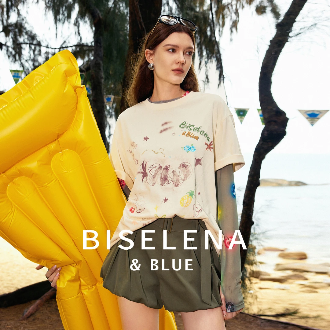 【618专属活动款】涂鸦印花肌理感T恤上衣女款女2025夏季新款短袖