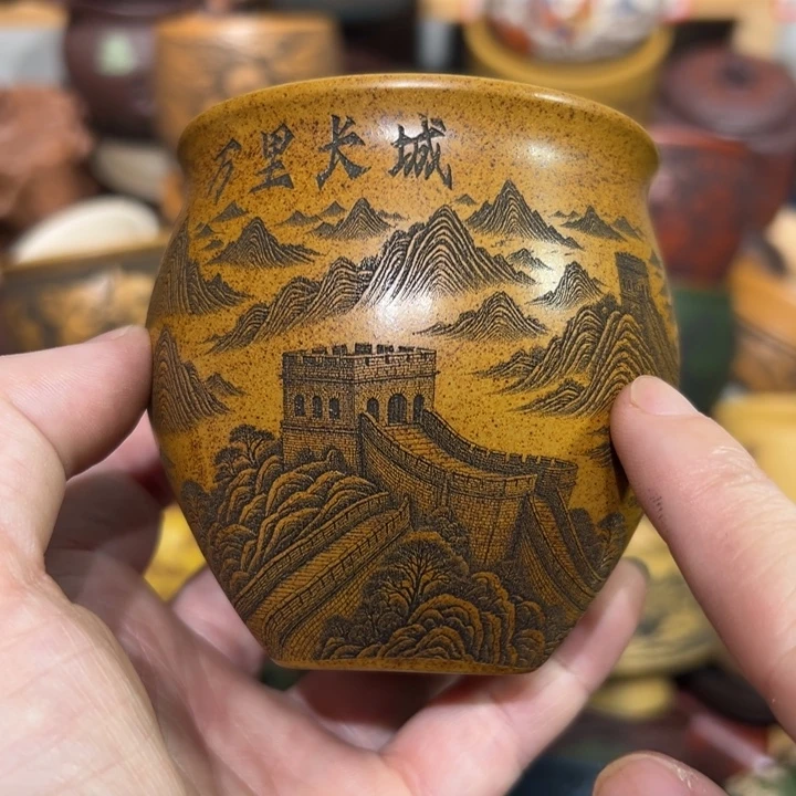 紫砂茶杯宜兴紫砂主人杯