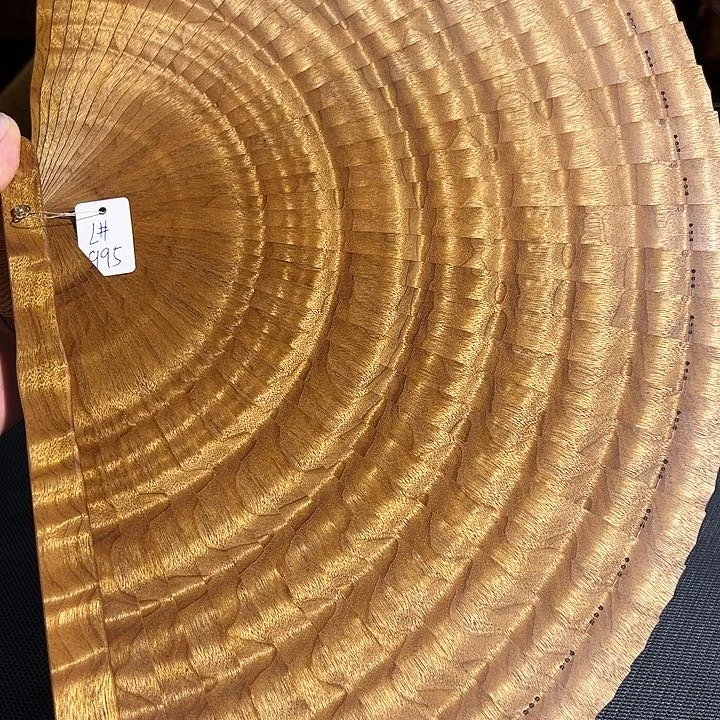 金丝楠开****)金丝楠木折扇L995,30cm