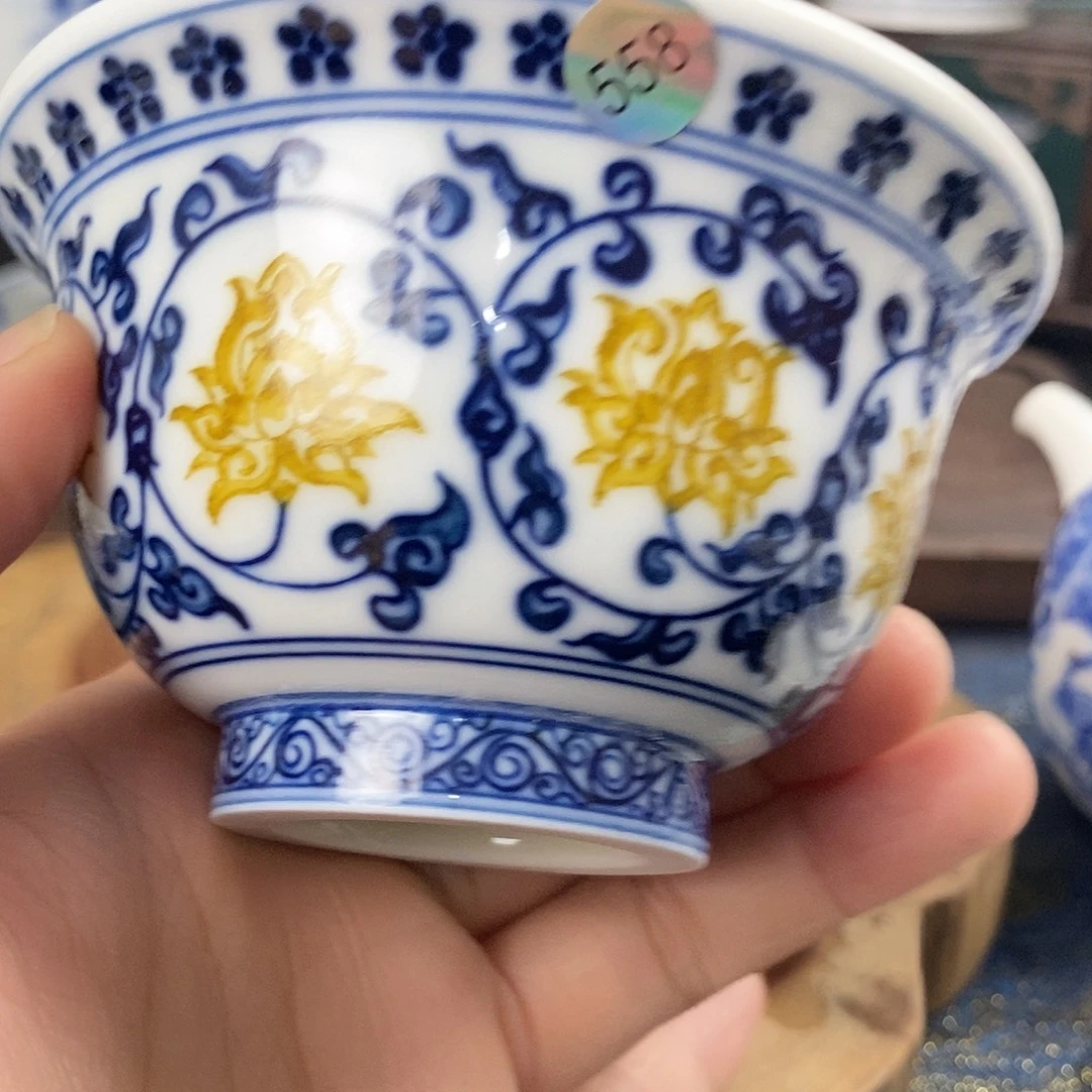 瓷片景德镇手绘青花茶器558