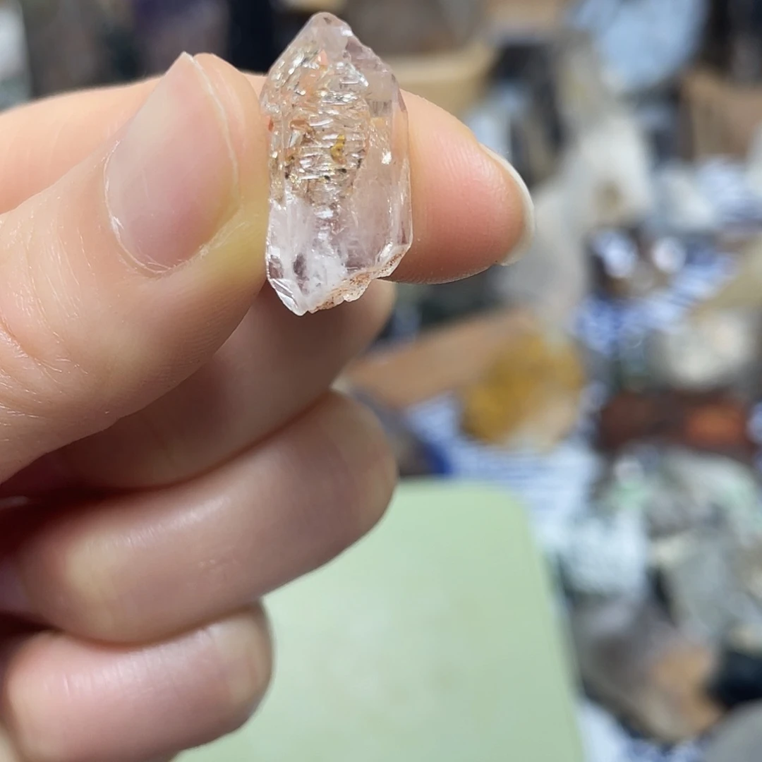 水晶柱未镶嵌水晶冬*皮