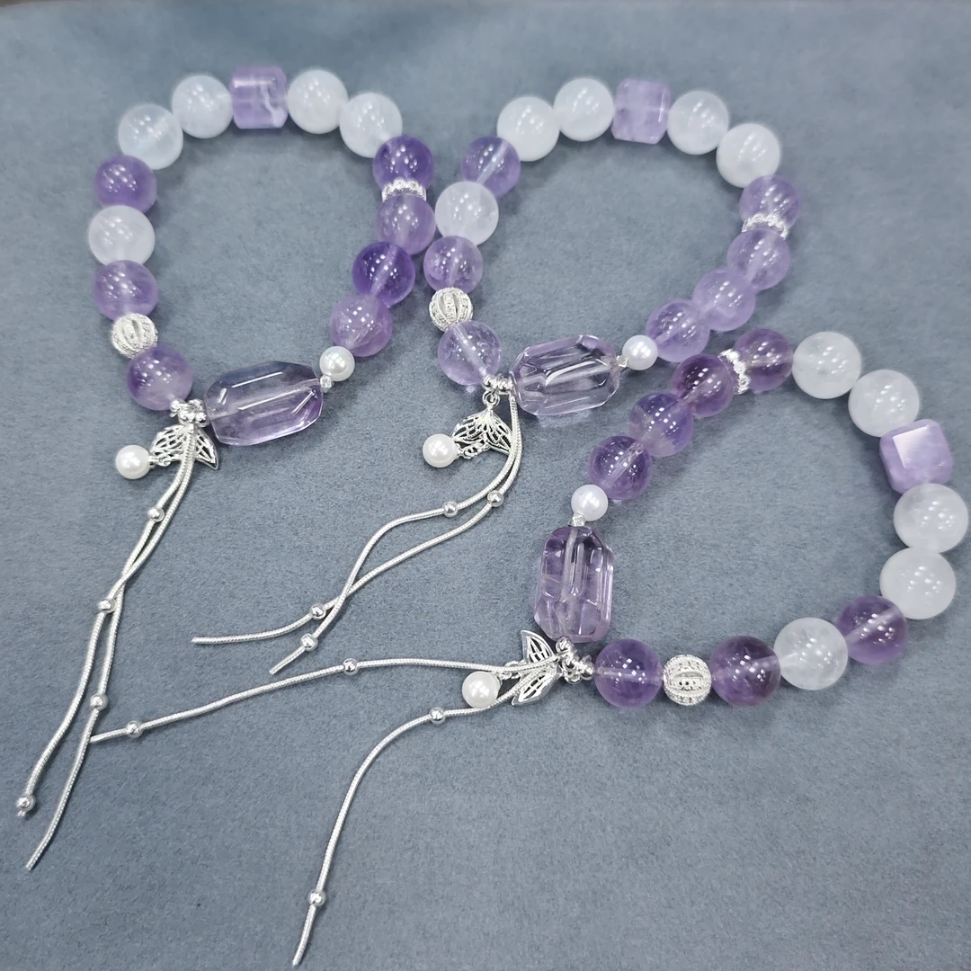 【书记甄选】原创“紫沫”单圈手链 多样性发一件 约11mm 3088CF