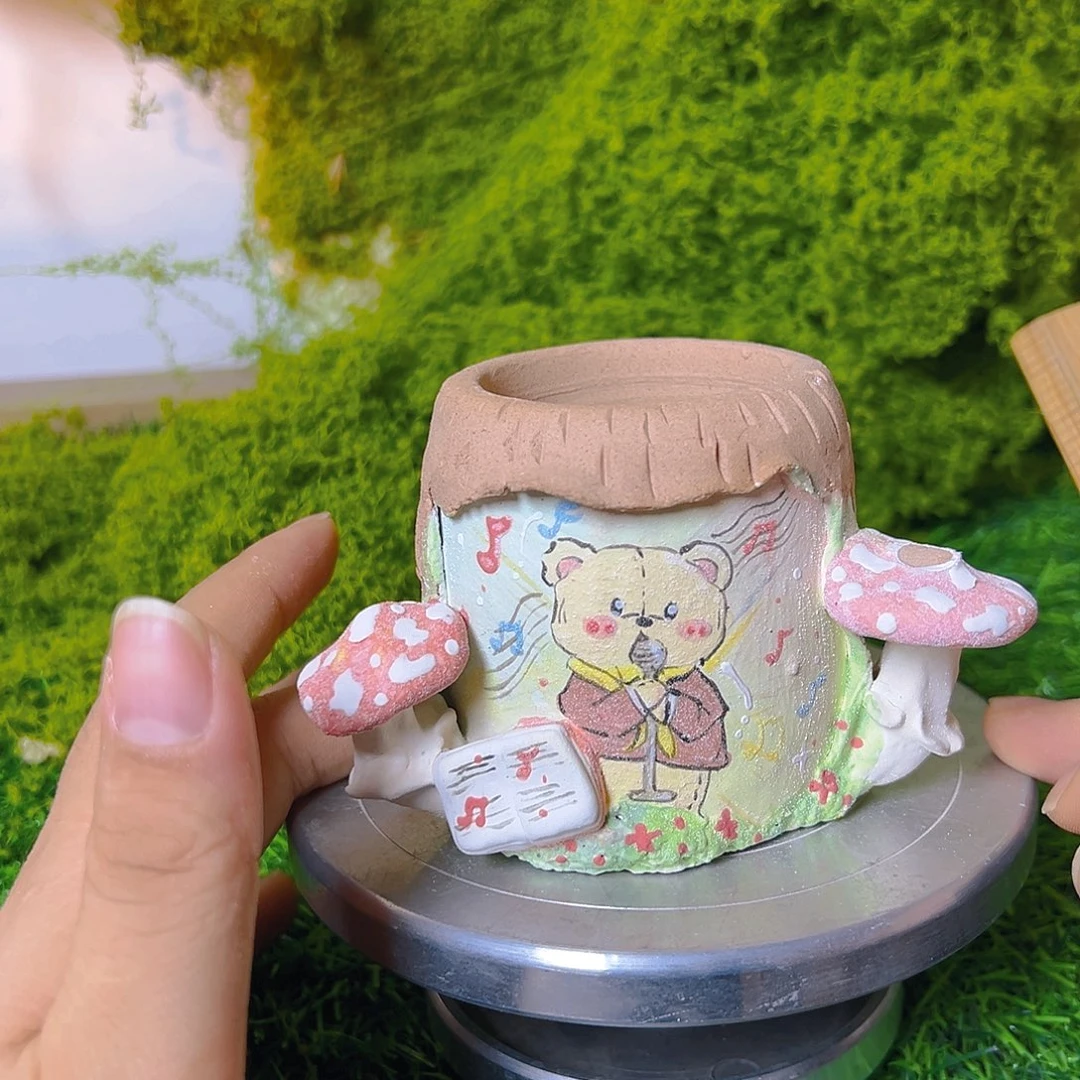 老梧家的手工多肉花盆