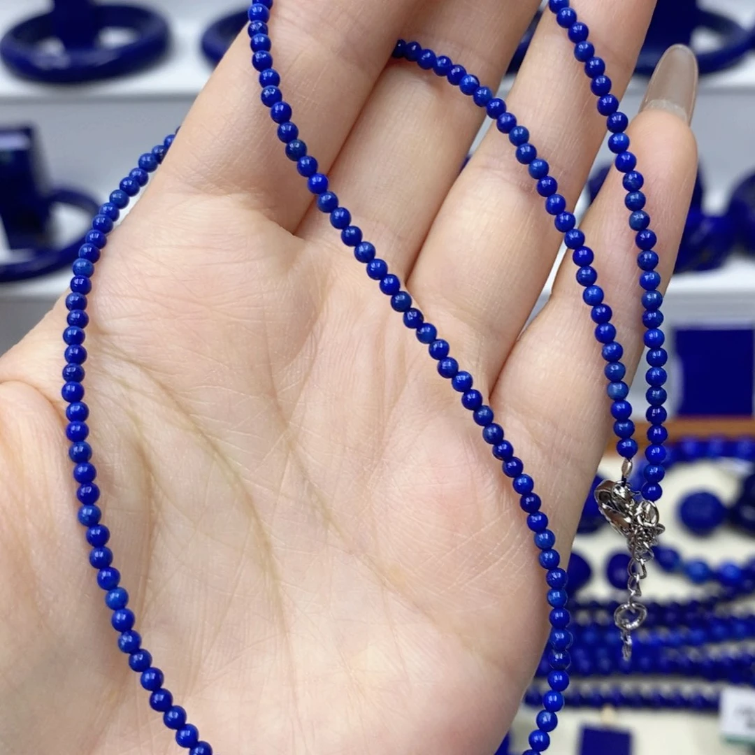 青金石未镶嵌颈饰