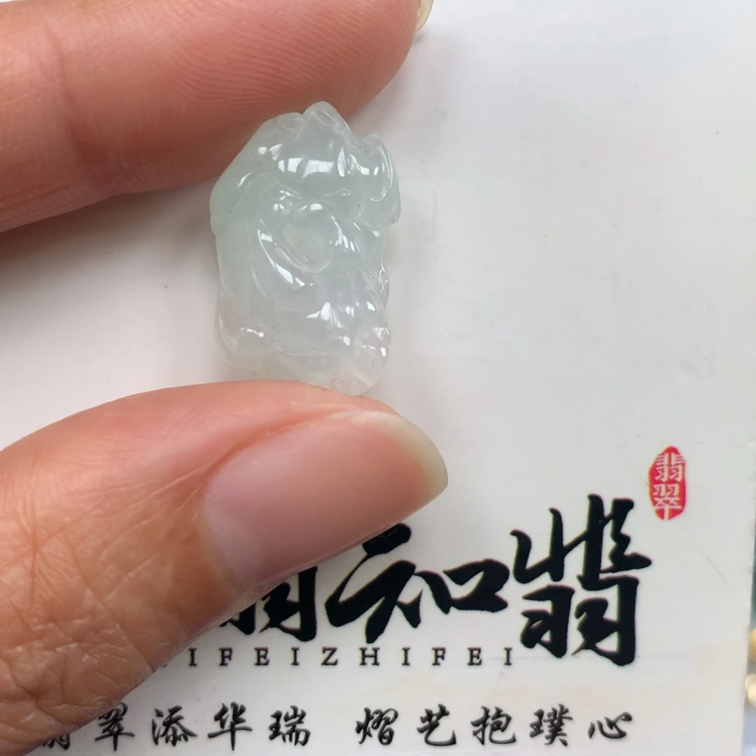 翡翠颈饰未镶嵌王*鱼貔貅