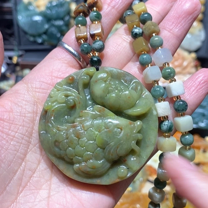 岫玉毛衣链未镶嵌