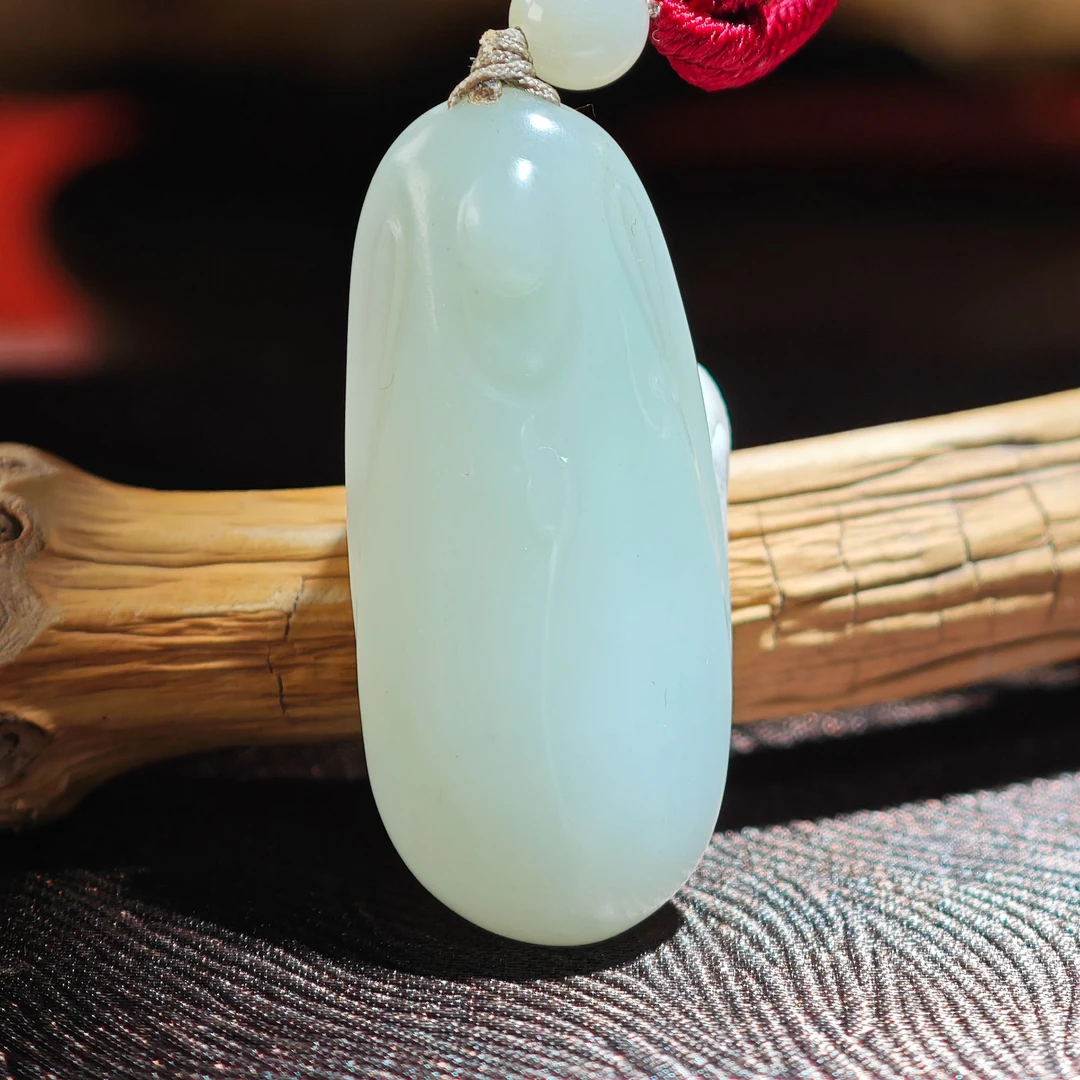 米达姐【新疆且末和田玉米达料】本玉—杨系手工雕刻