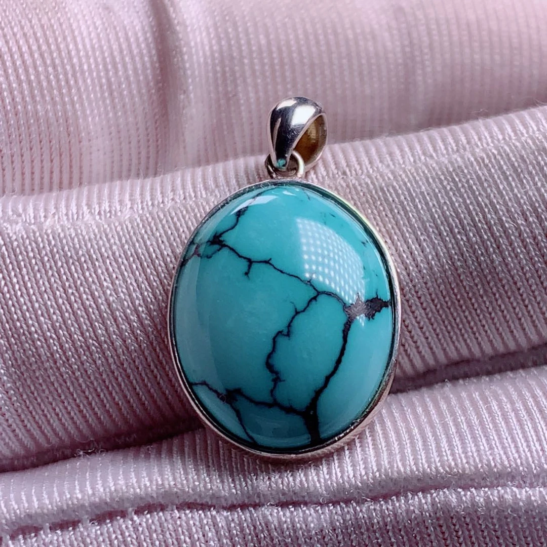 银S925镶嵌绿松石珠宝奇石