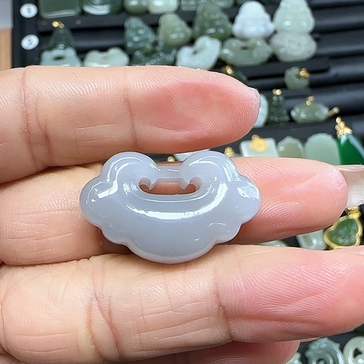 和田玉吊坠(不含链)未镶嵌墨*