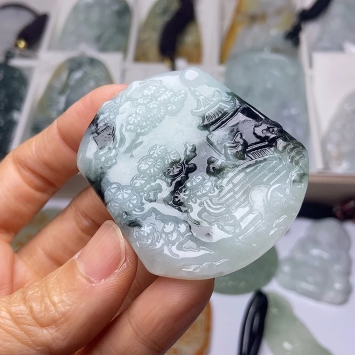 颈饰未镶嵌翡翠翡翠