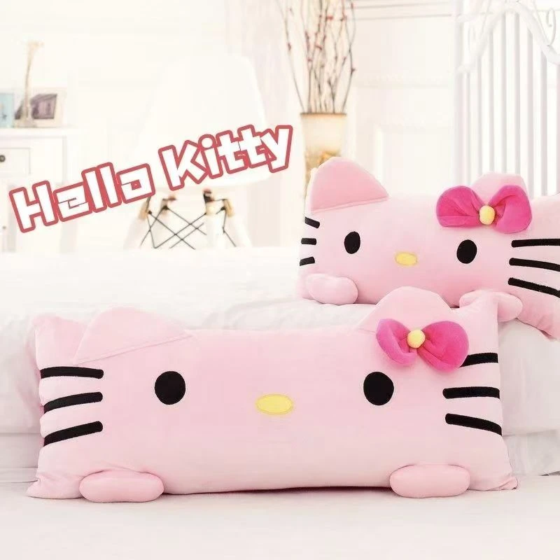 50cm可爱卡通龙猫Kitty猫咪枕头单人双人靠垫午休枕可拆洗
