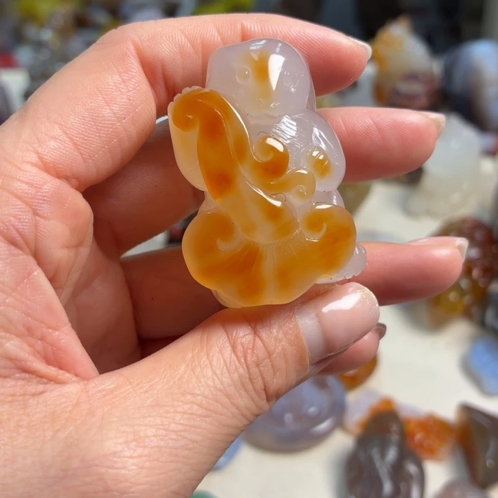 玛瑙/玉髓未镶嵌吊坠(不含链)