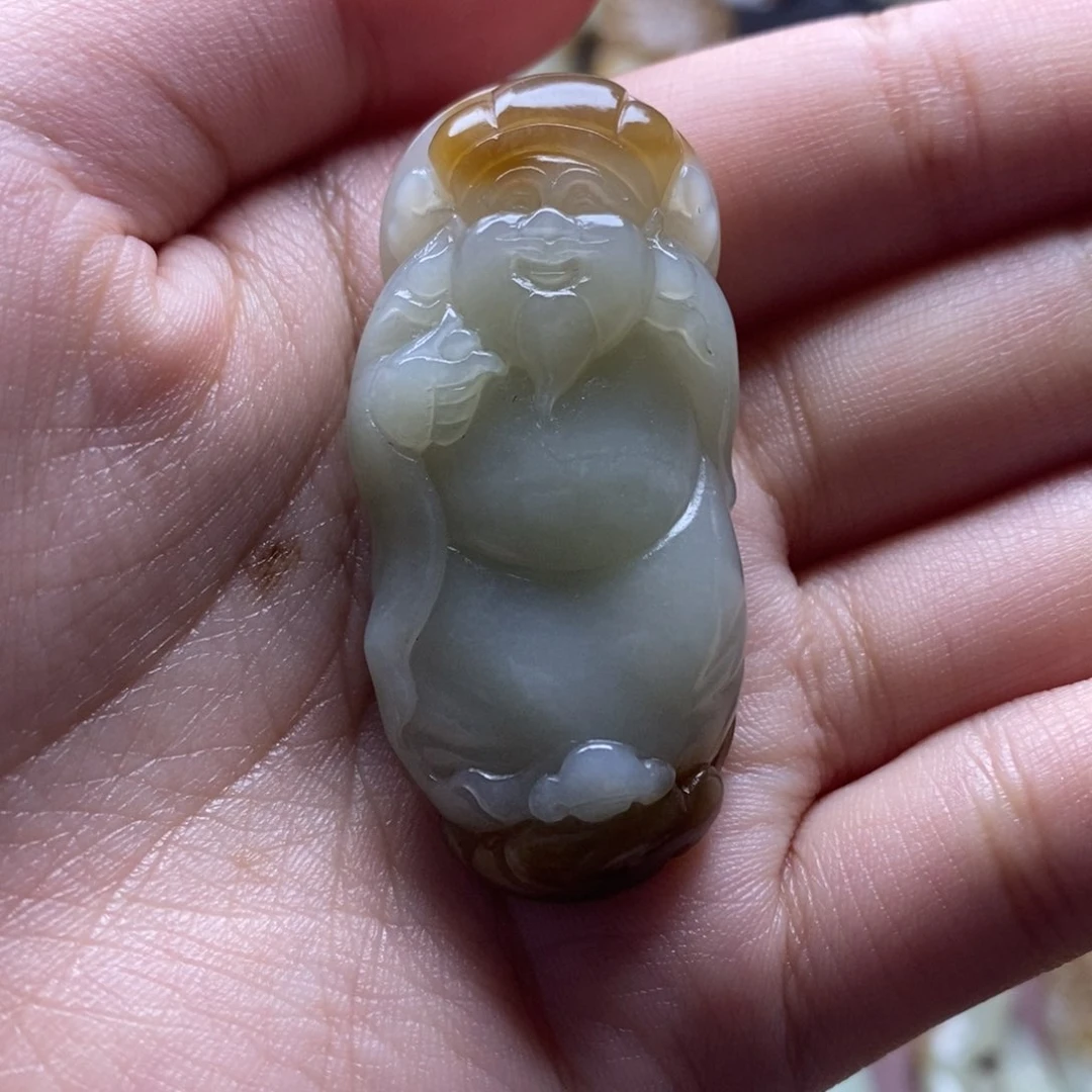 吊坠(不含链)未镶嵌和田玉（糖玉）