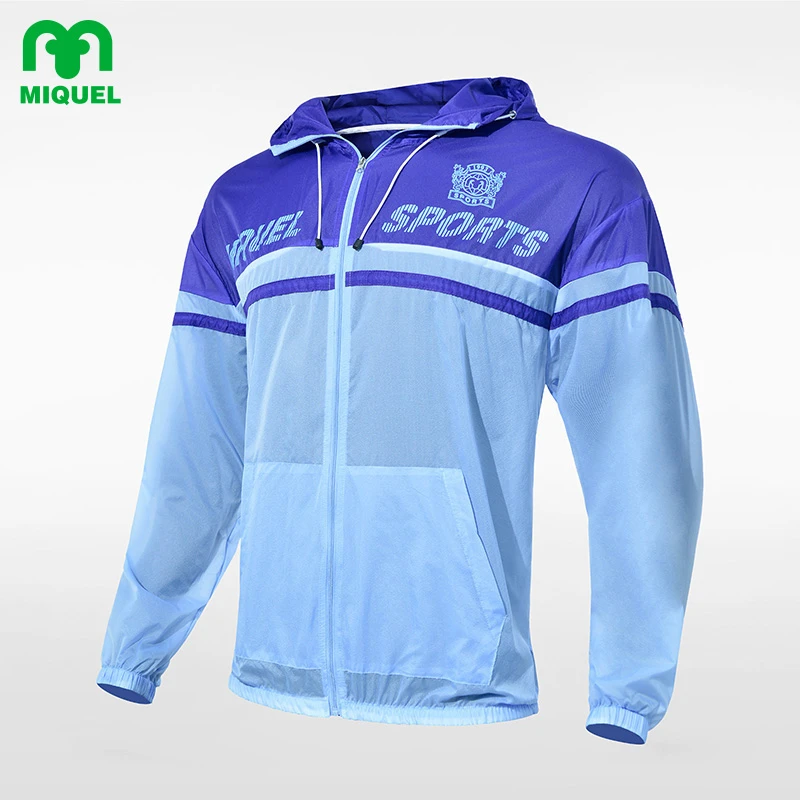 米盖尔运动休闲外套轻薄透气舒适长袖连帽防晒衣上衣皮肤衣薄款