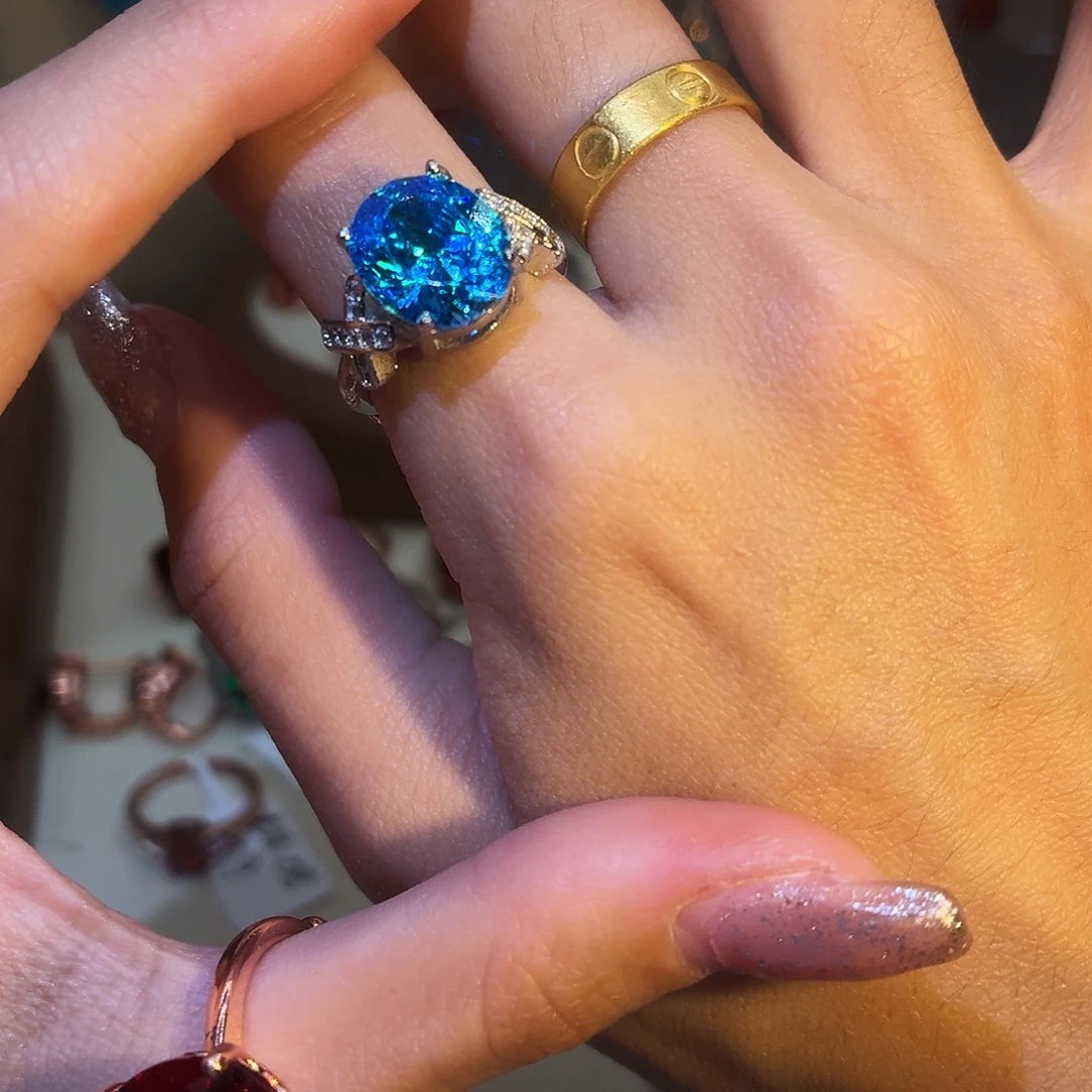 合成立方氧化锆合金如意蓝