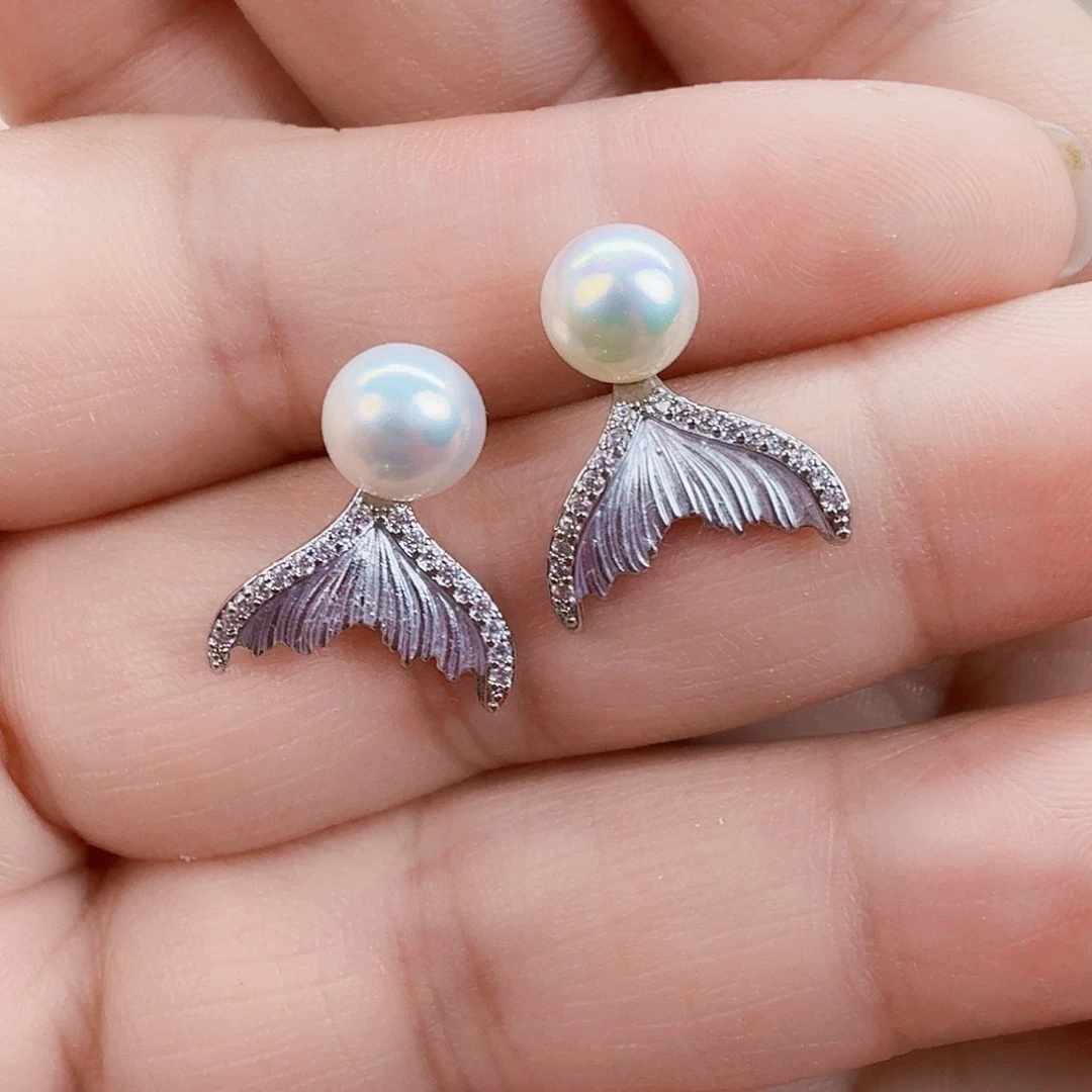 淡水珍珠耳饰未镶嵌