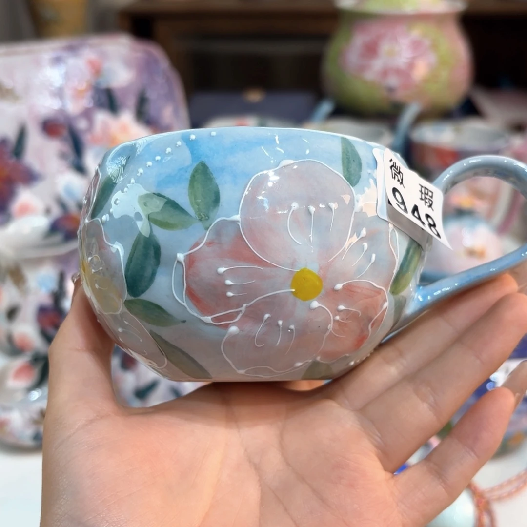 ˆ***麦景德镇手绘高温釉下彩陶瓷茶具