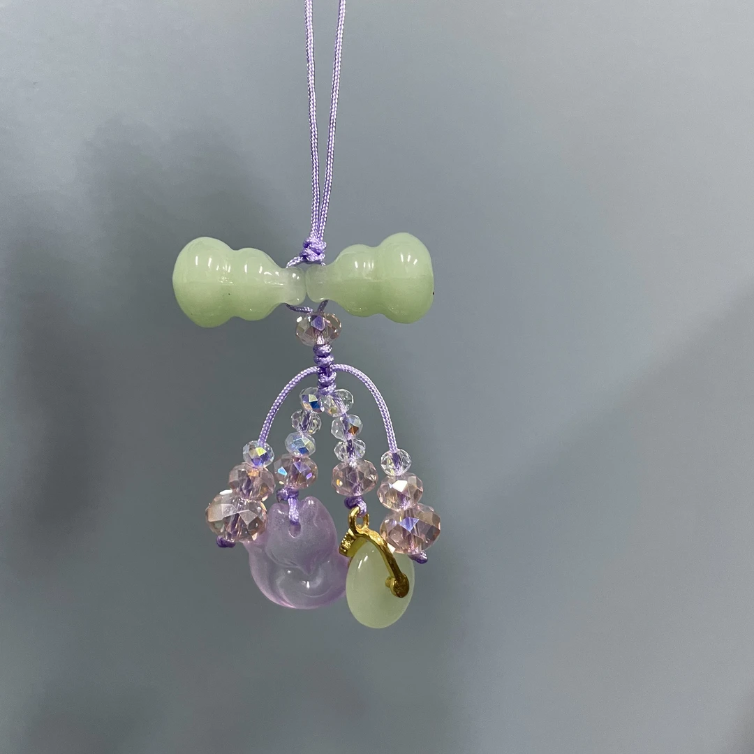 绳款葫芦流苏款手机坠D846