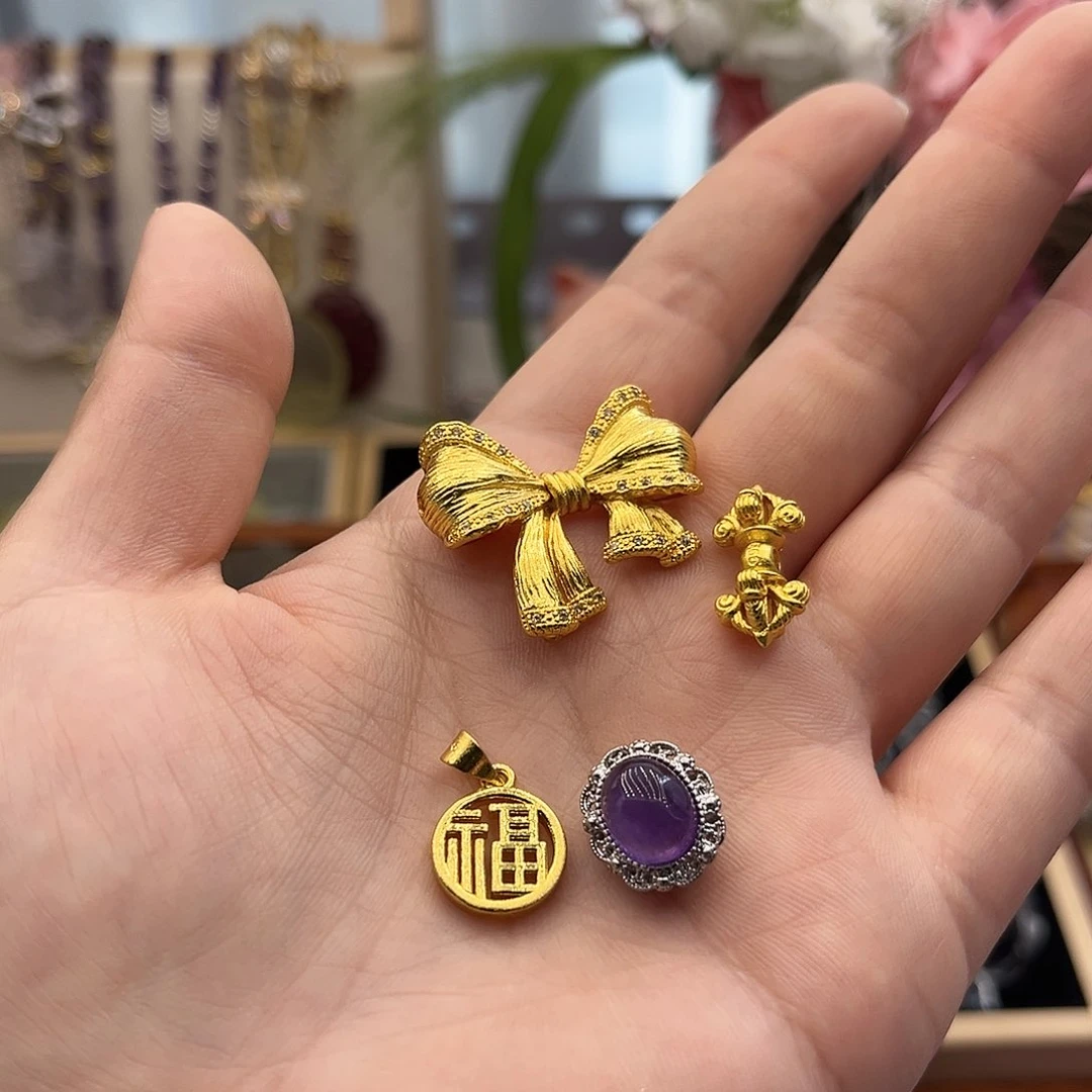 未镶嵌颈饰紫晶每****吃配件3