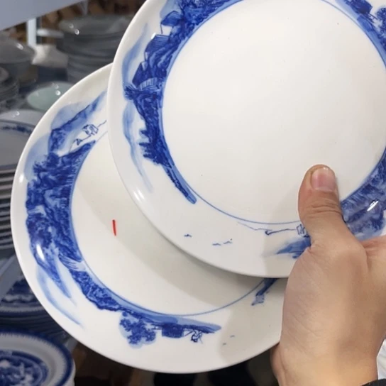 盘6.5寸手绘盘两个陶瓷