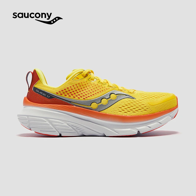 【彭于晏同款】Saucony索康尼向导17稳定支撑跑鞋GUIDE减震运动鞋