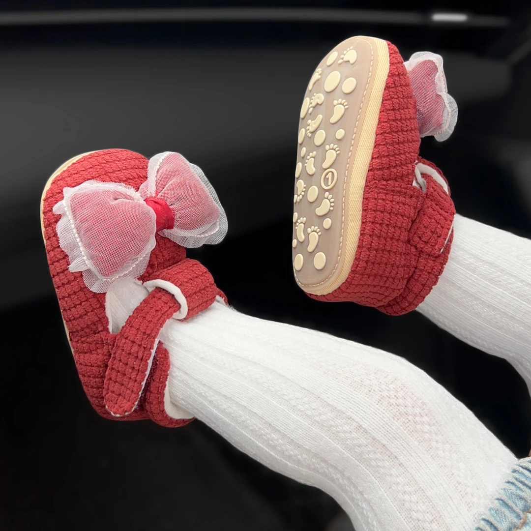 新款女宝宝学步鞋3-67-12个月0-1岁新生婴儿周岁鞋软底公主鞋春秋