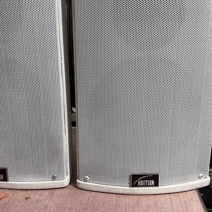 8新白色音响一对 运费到付 不包邮