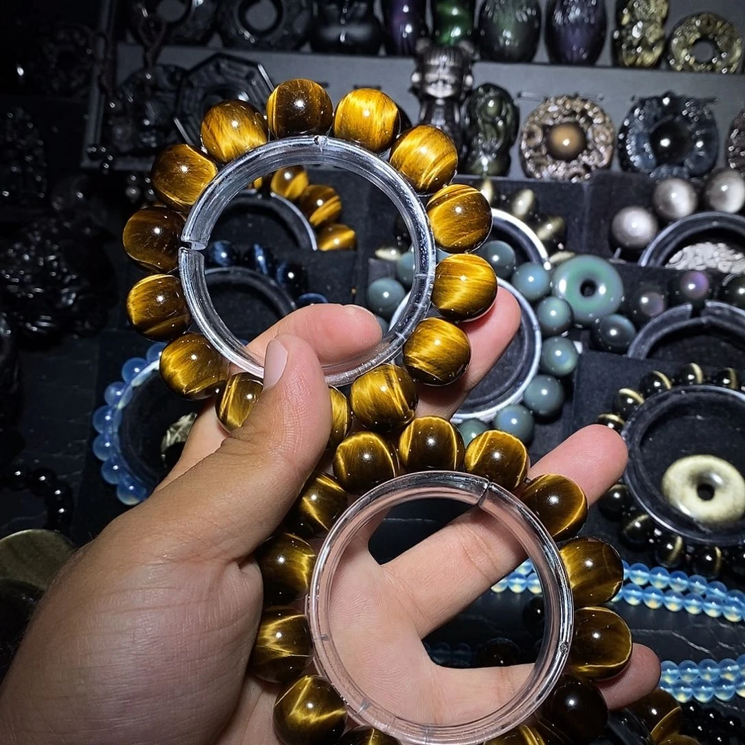 槿***妤黑曜岩未镶嵌手链