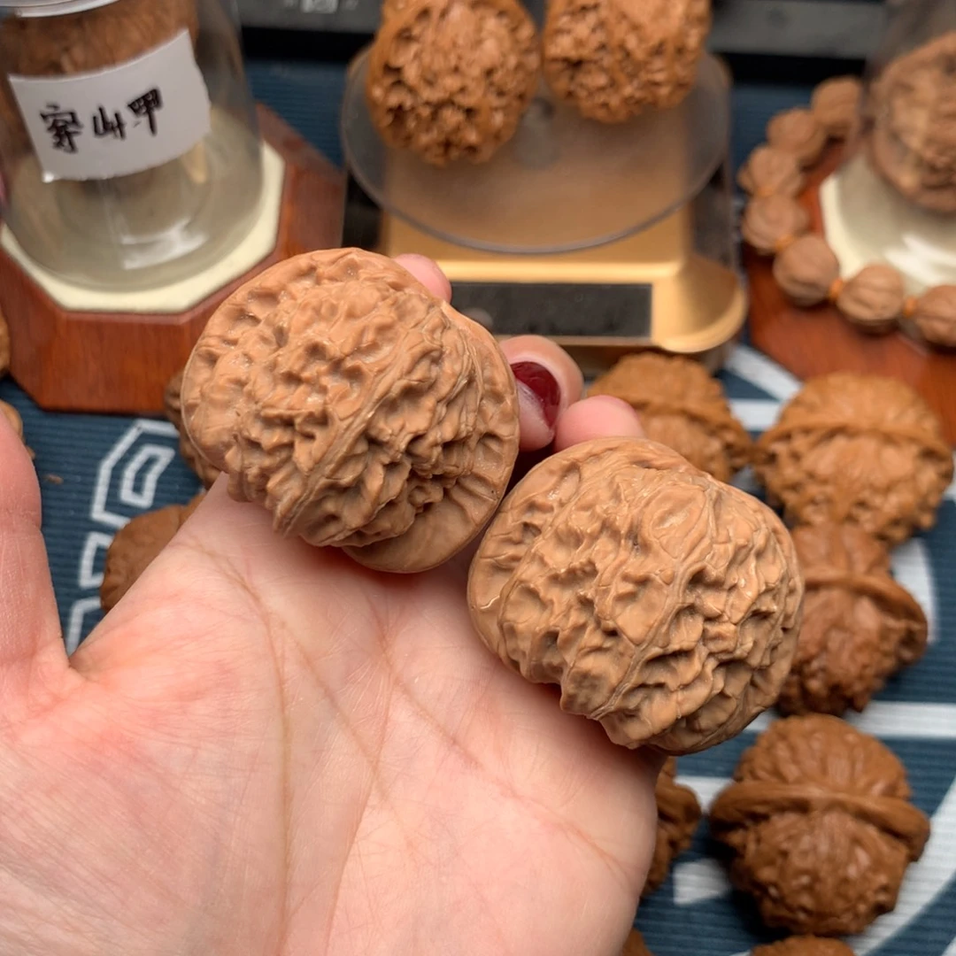 螺***家文玩核桃把件白狮子43