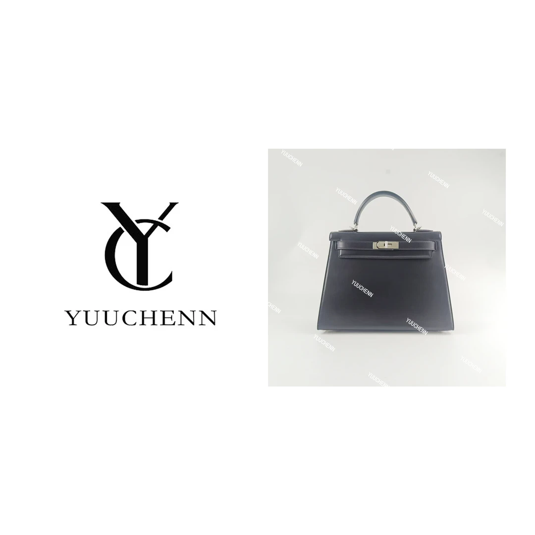 YUUCHENN【kelly】进口牛皮28cm原创设计高定真皮包 HH4982