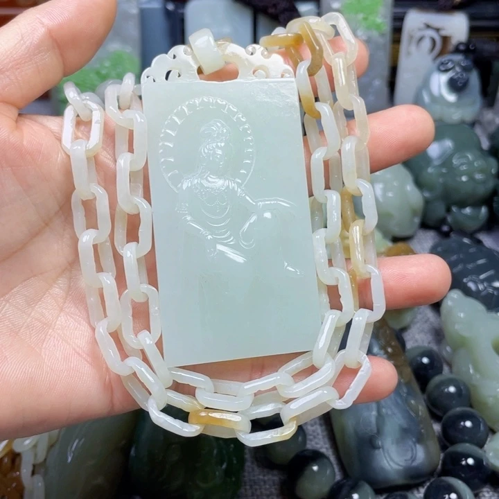 和田玉未镶嵌挂件