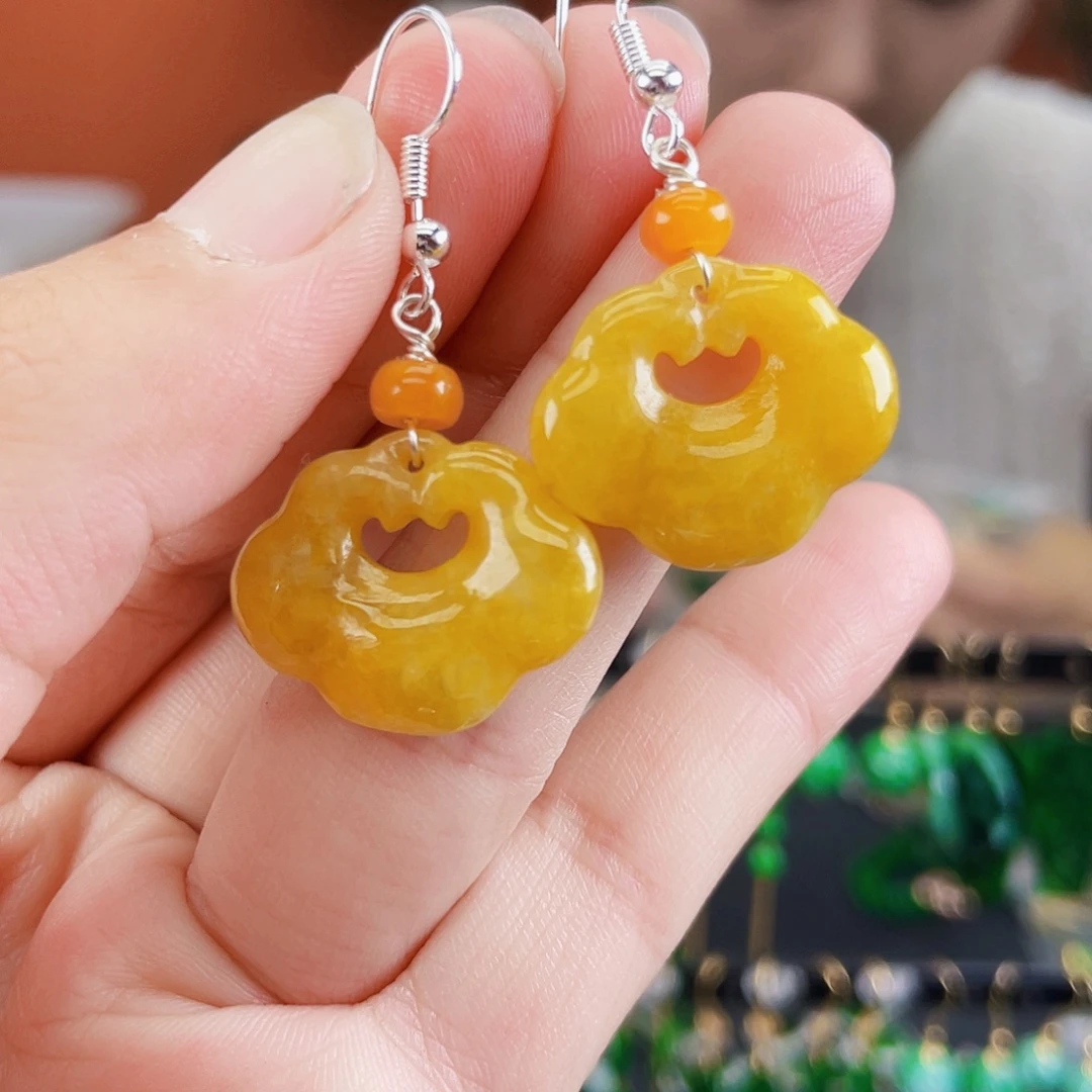未镶嵌翡翠耳饰饰品
