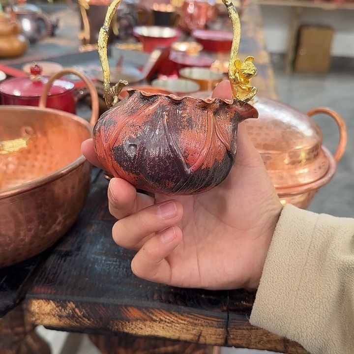 紫铜手工制作摆件一个