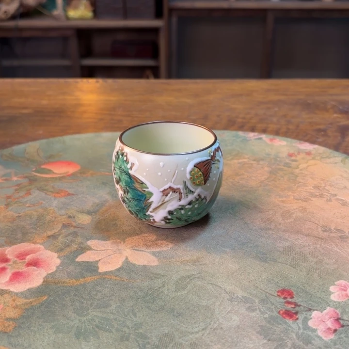 柴烧纯手工手绘陶瓷