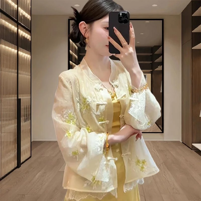 中式国风外套2025年夏季新款新防晒衫气质上衣高级感女装设计感潮