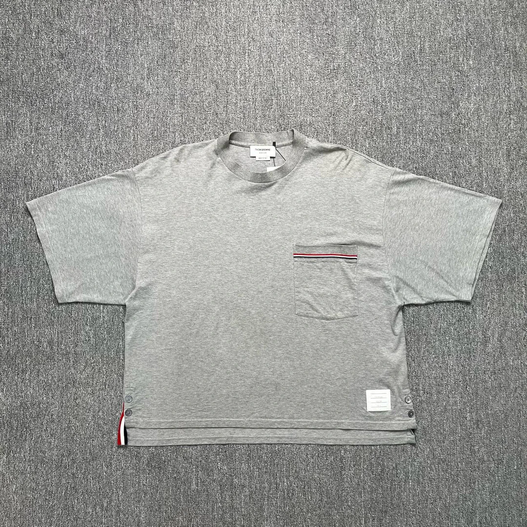 99新 THOMBROWNE TB 纸牌三色标口袋短袖/4码/98新/11763