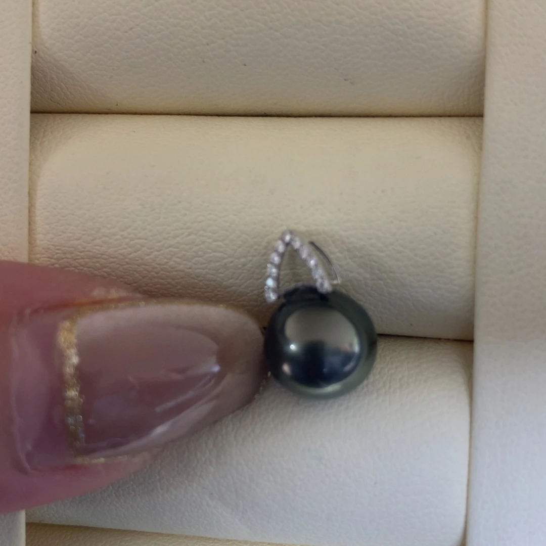 海水珍珠18K金镶嵌颈饰