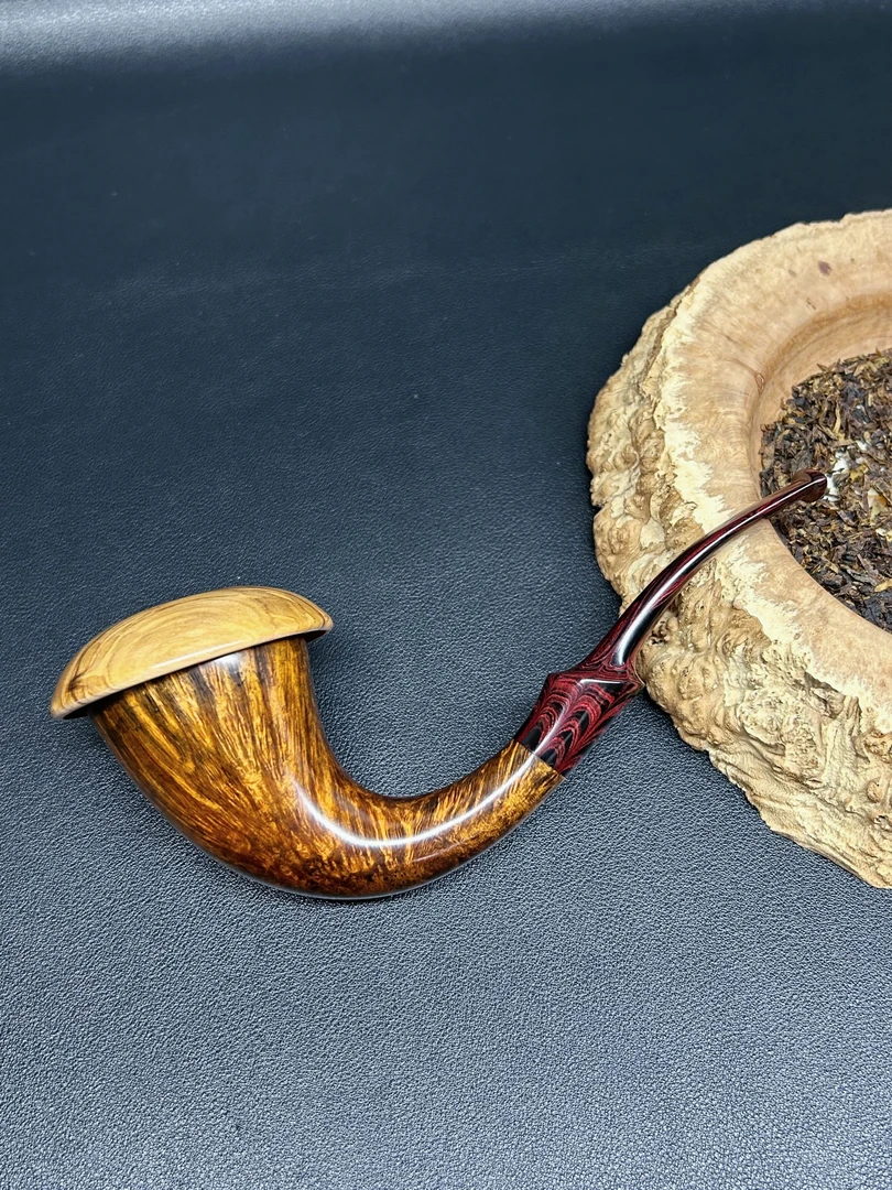 栖云斗集 石楠木烟斗 大弯葫芦