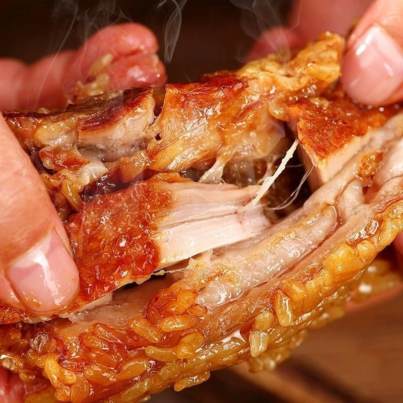 嘉兴口味肉粽含咸蛋黄鲜肉手工营养早餐速食粽子大肉粽肉粽子