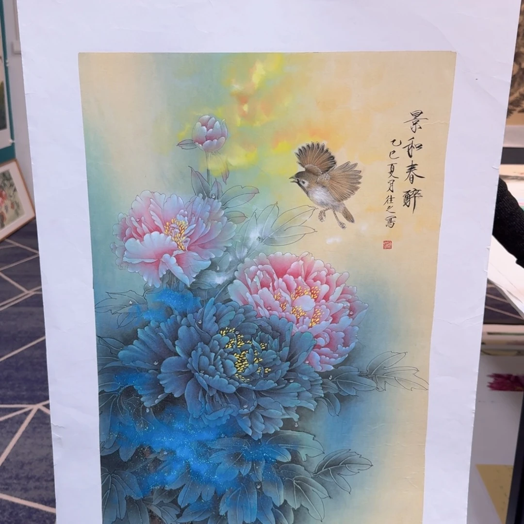 国画国画作品山水花鸟