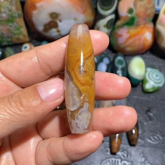 石英质玉珠宝半成品未镶嵌李*