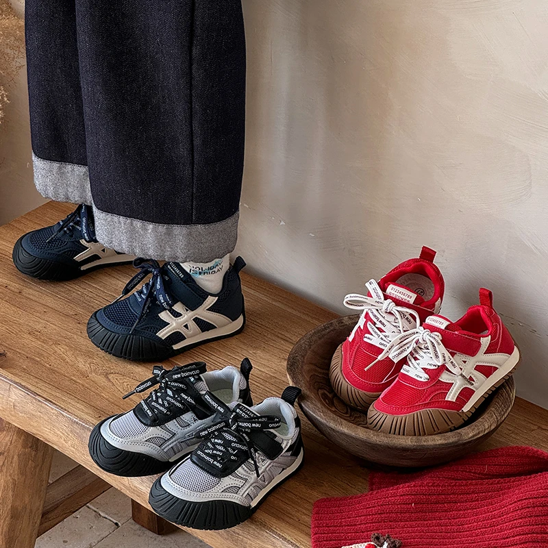 【大南瓜】儿童包头鞋2025秋新款男童阿甘鞋女童运动休闲鞋-25070