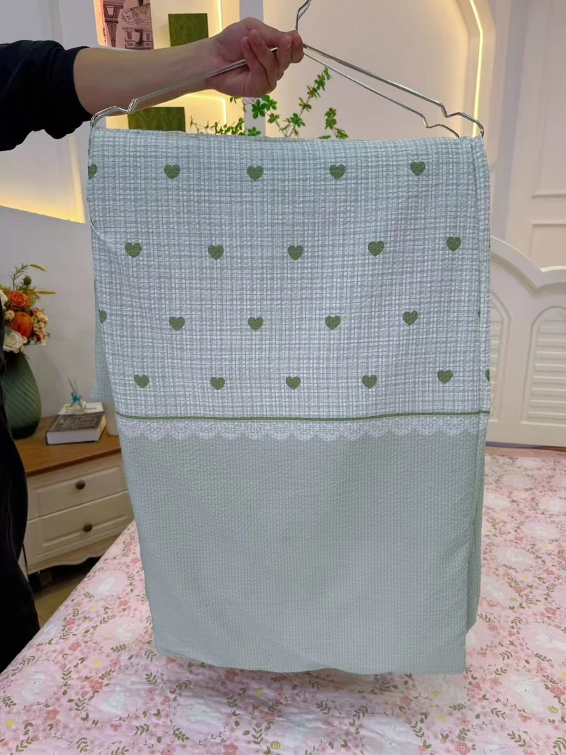 A类水洗泡芙绵提花有氧单被套小清新可爱被罩Q