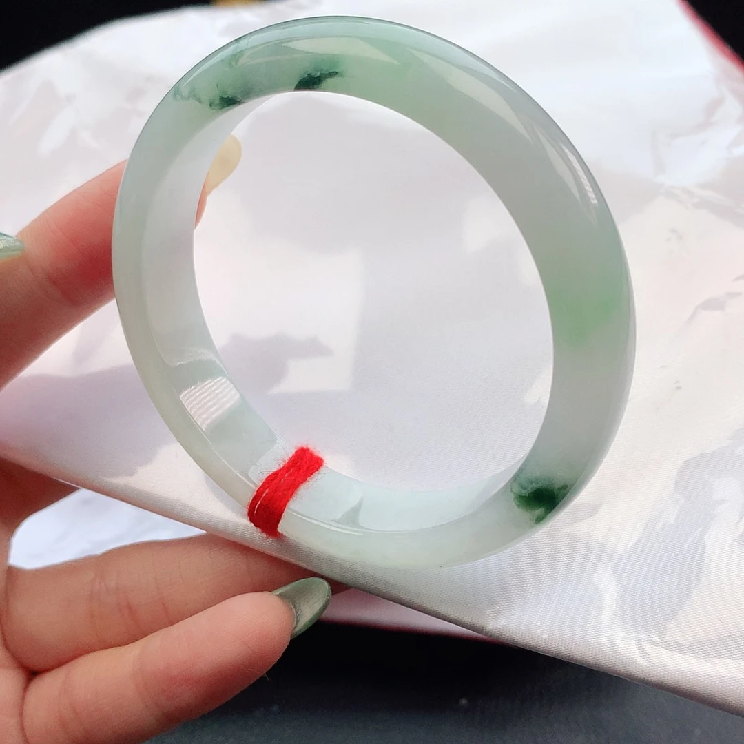 翡翠手镯未镶嵌56圈口800008