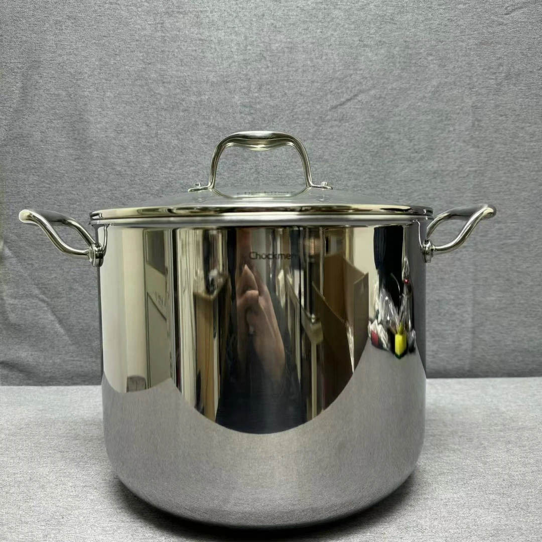 1-026 Chockmen 双耳汤锅大汤桶 26*21CM 容量9L 带盖重约3.43KG