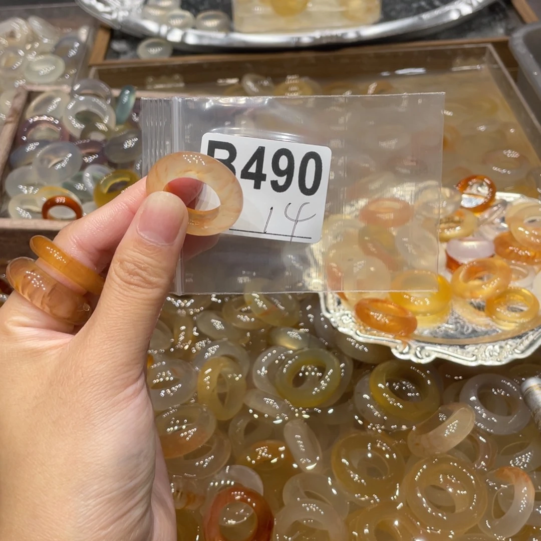 玛瑙/玉髓未镶嵌戒指490